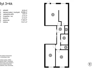 Prodej bytu 3+kk, Praha - Stodůlky, Bellušova, 71 m2