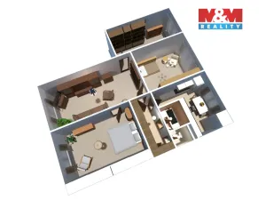 Prodej bytu 4+1, Podbořany, Alšova, 75 m2