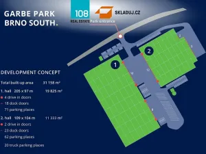 Pronájem skladu, Pohořelice, 19000 m2