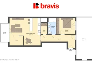 Prodej bytu 3+kk, Brno - Staré Brno, Fuchsova, 76 m2