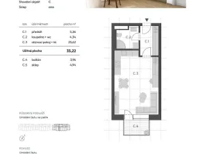 Prodej bytu 1+kk, Vyškov - Vyškov-Předměstí, 35 m2