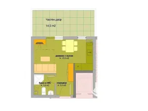 Prodej bytu 1+kk, Bjala, Bulharsko, 39 m2