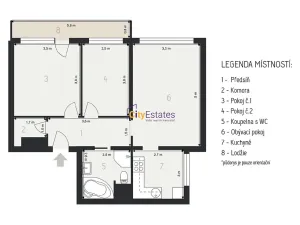 Pronájem bytu 3+1, Praha - Smíchov, Churáňovská, 71 m2