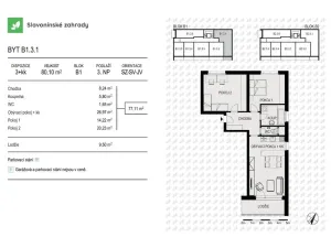 Prodej bytu 3+kk, Olomouc - Povel, Loudova, 80 m2