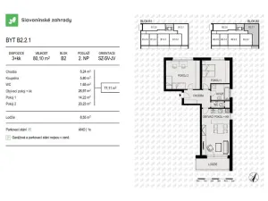 Prodej bytu 3+kk, Olomouc - Povel, Loudova, 80 m2