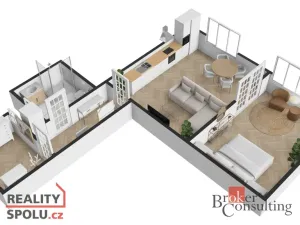 Prodej bytu 2+kk, Praha, Čáslavská, 65 m2