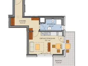 Prodej bytu 1+kk, Praha - Dolní Měcholupy, Honzíkova, 35 m2