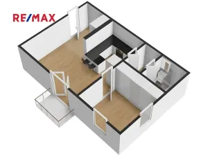 Pronájem bytu 2+kk, Zbůch, Brigádnická, 40 m2