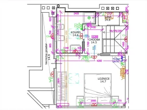 Pronájem bytu 2+kk, Praha - Nusle, náměstí Bratří Synků, 63 m2