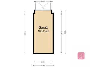 Pronájem garáže, Brno, 16 m2