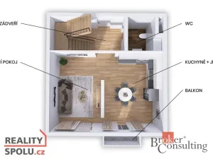 Prodej bytu 3+kk, Brno - Chrlice, Jánošíkova, 88 m2
