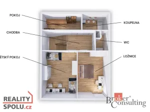 Prodej bytu 3+kk, Brno - Chrlice, Jánošíkova, 88 m2