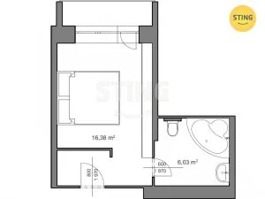Pronájem bytu 1+kk, Třinec, Pod břehem, 23 m2