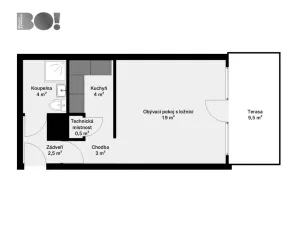 Prodej bytu 1+kk, Lipno nad Vltavou - Slupečná, 49 m2