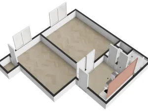 Pronájem bytu 2+kk, Praha - Žižkov, Biskupcova, 45 m2