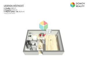 Prodej bytu 1+1, Praha - Kobylisy, Horňátecká, 28 m2