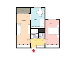 Pronájem bytu 2+1, Praha - Černý Most, Cíglerova, 60 m2