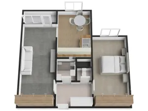 Pronájem bytu 2+1, Praha - Černý Most, Cíglerova, 60 m2