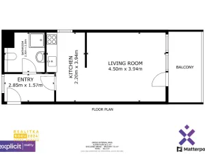 Pronájem bytu 1+kk, Otrokovice, Moravní, 36 m2