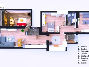 Prodej bytu 3+kk, Brno, Příjezdová, 146 m2