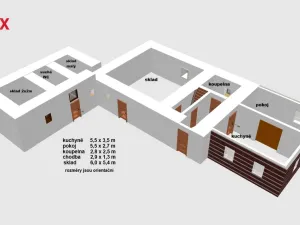 Prodej rodinného domu, Bílý Újezd - Roudné, 90 m2