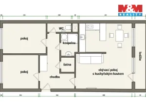 Pronájem bytu 3+kk, Praha - Michle, Bítovská, 68 m2
