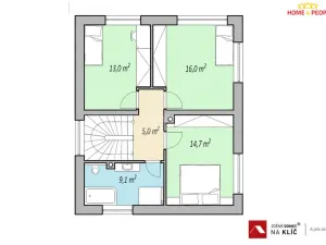 Prodej domu na klíč, Zlín, Pampelišková, 121 m2