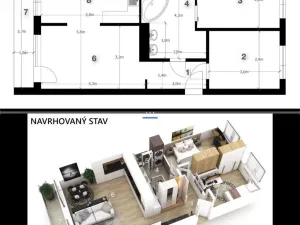 Prodej bytu 3+1, Praha - Prosek, Lovosická, 67 m2