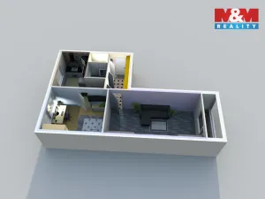 Prodej bytu 2+1, Praha - Záběhlice, Jasmínová, 55 m2