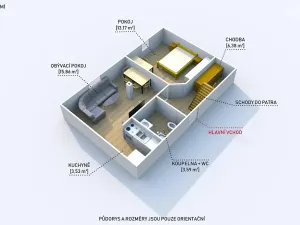 Prodej bytu 2+kk, Štěnovice, Lipová, 42 m2