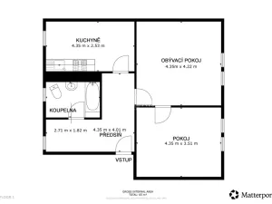 Prodej bytu 2+1, Duchcov, Nemocniční, 59 m2
