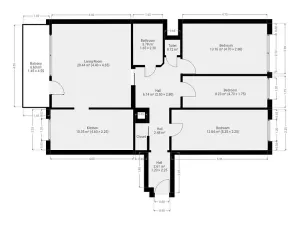 Pronájem bytu 4+1, Praha - Hostivař, Tesaříkova, 79 m2