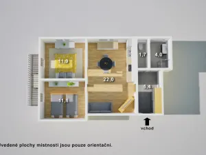 Prodej bytu 3+kk, Vrchlabí, Jos. Šíra, 63 m2