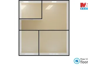 Pronájem bytu 2+1, Chomutov, Šafaříkova, 55 m2