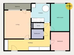 Pronájem bytu 3+1, Hodonín, Jižní, 63 m2