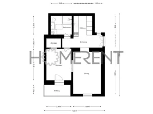 Pronájem bytu 2+kk, Praha - Vinohrady, Nitranská, 49 m2