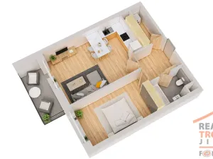 Prodej bytu 2+kk, Hradec Králové, Antonína Petrofa, 56 m2