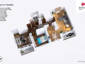 Prodej bytu 3+1, Kosičky, 91 m2