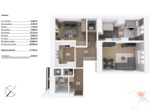 Prodej bytu 3+1, Praha - Libeň, Lihovarská, 78 m2