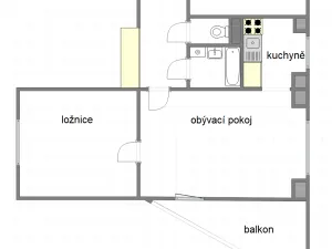 Prodej bytu 3+1, Praha - Nusle, K podjezdu, 63 m2