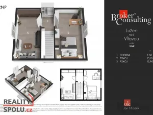 Prodej rodinného domu, Lužec nad Vltavou, Podřipská, 66 m2