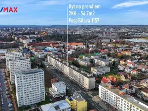 Pronájem bytu 2+kk, Hradec Králové, Pospíšilova, 54 m2
