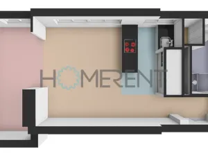 Pronájem bytu 2+kk, Praha - Krč, Krchlebská, 38 m2