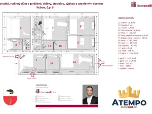 Prodej rodinného domu, Psárov, 486 m2
