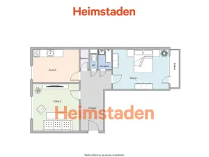 Pronájem bytu 2+1, Ostrava - Moravská Ostrava, Zborovská, 58 m2