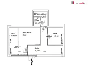 Pronájem komerční nemovitosti, Týnec nad Sázavou - Brodce, Na Kněžině, 60 m2
