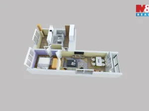 Pronájem bytu 2+1, Ústí nad Labem - Bukov, Bratří Čapků, 50 m2