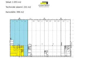 Pronájem výrobních prostor, Praha - Zličín, Na Radosti, 1682 m2