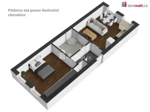 Pronájem bytu 2+kk, České Budějovice - České Budějovice 3, Klavíkova, 51 m2