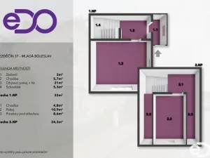 Prodej rodinného domu, Mladá Boleslav - Bezděčín, 54 m2